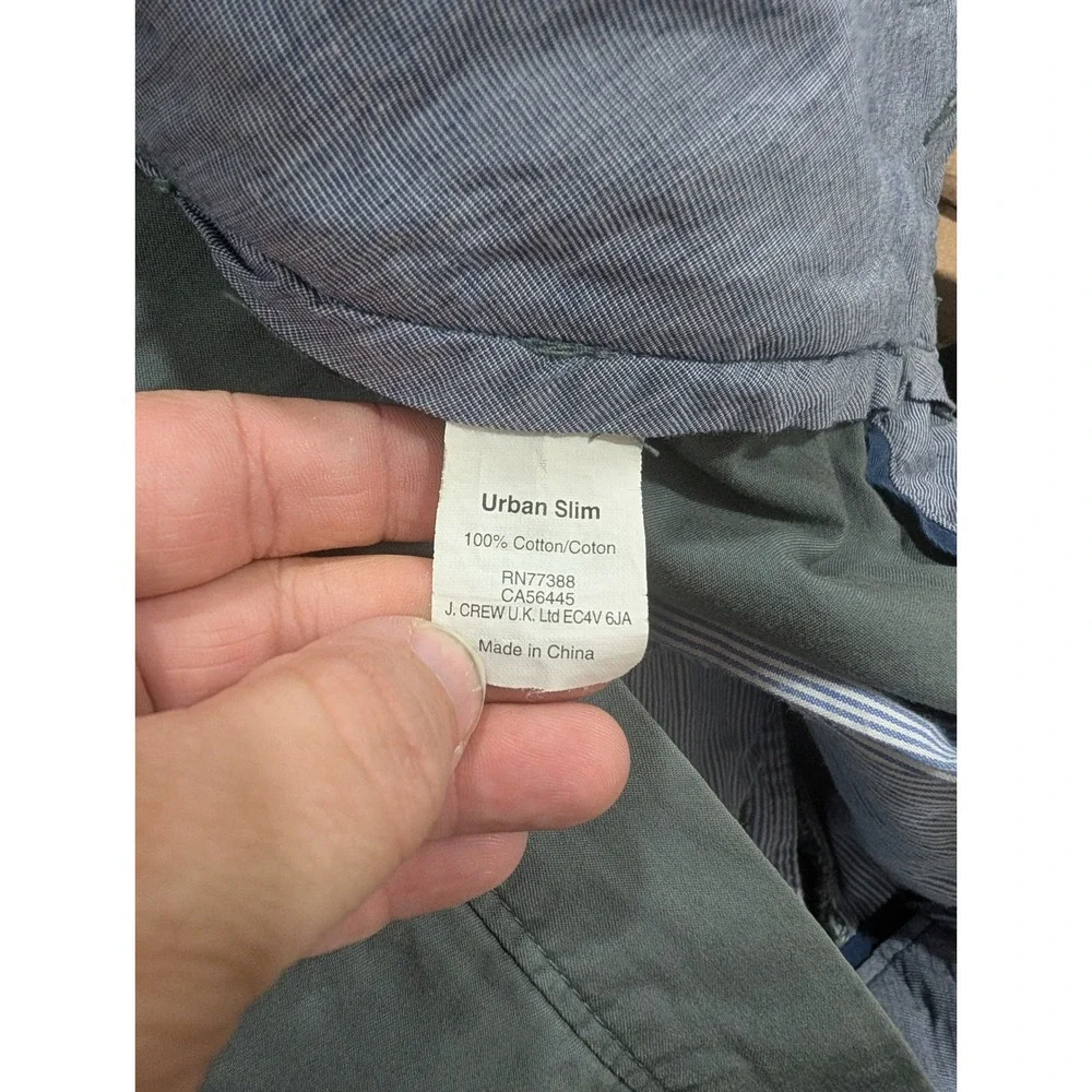 J. Crew Men's Urban Slim Lightweight Chino Pants,‎ Gray, 32x32, Business Casual